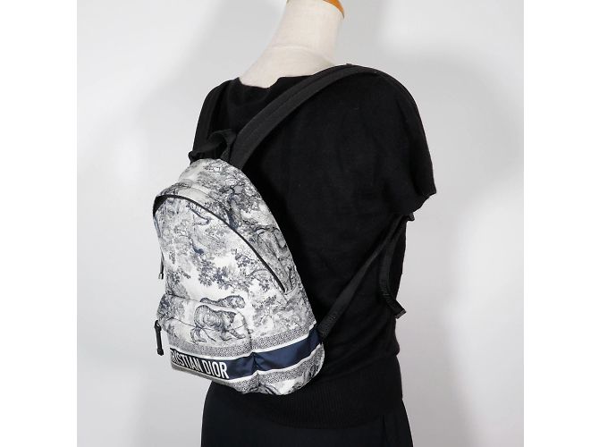 Zaino piccolo Christian Dior Nero Bianco - vista 12