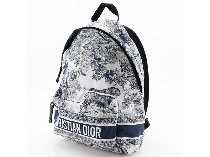 Zaino piccolo Christian Dior Nero Bianco - vista 2
