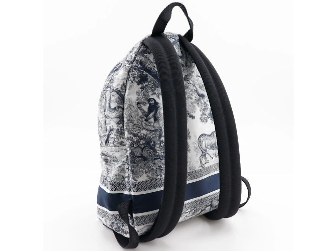 Zaino piccolo Christian Dior Nero Bianco - vista 3