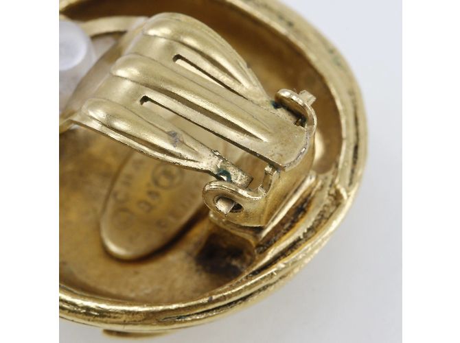 Chanel Coco Mark Clip Ohrringe Golden - Ansicht 6