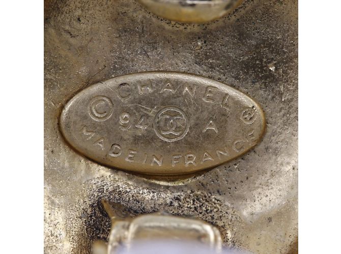 Chanel Coco Mark Clip Ohrringe Golden - Ansicht 7