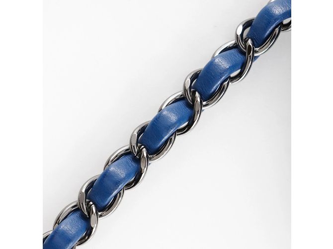 Borsa da bowling Trendy di Chanel Blu - vista 11