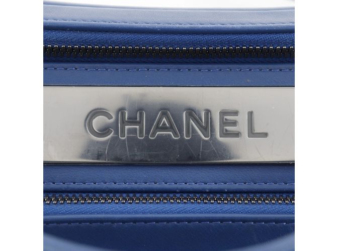 Borsa da bowling Trendy di Chanel Blu - vista 12