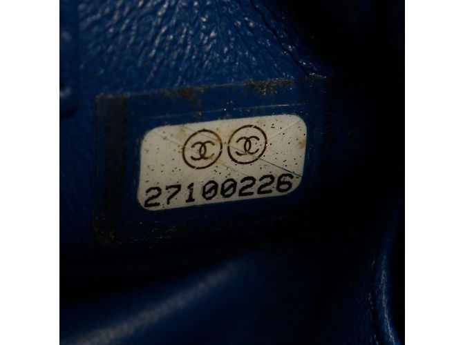 Borsa da bowling Trendy di Chanel Blu - vista 13