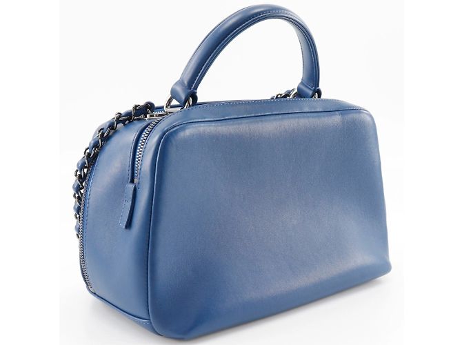 Borsa da bowling Trendy di Chanel Blu - vista 3