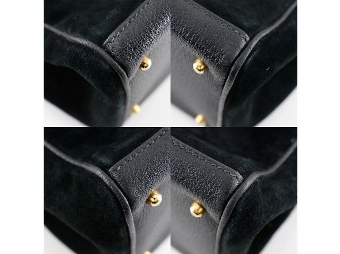 Borsa Tote Gucci Bamboo Nero - vista 4
