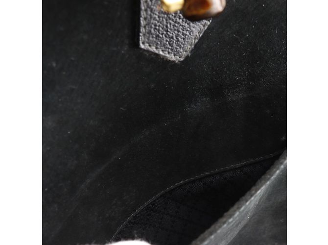 Borsa Tote Gucci Bamboo Nero - vista 9
