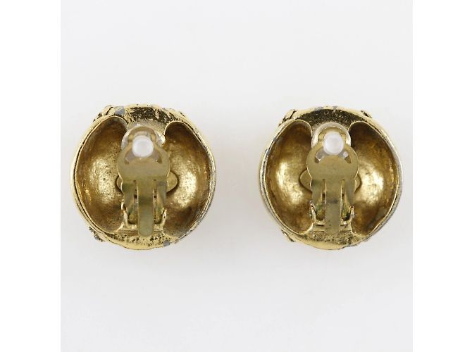 Orecchini a clip placcati in oro Chanel Coco Mark D'oro - vista 3