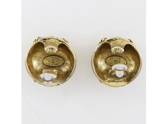 Orecchini a clip placcati in oro Chanel Coco Mark D'oro - vista 4