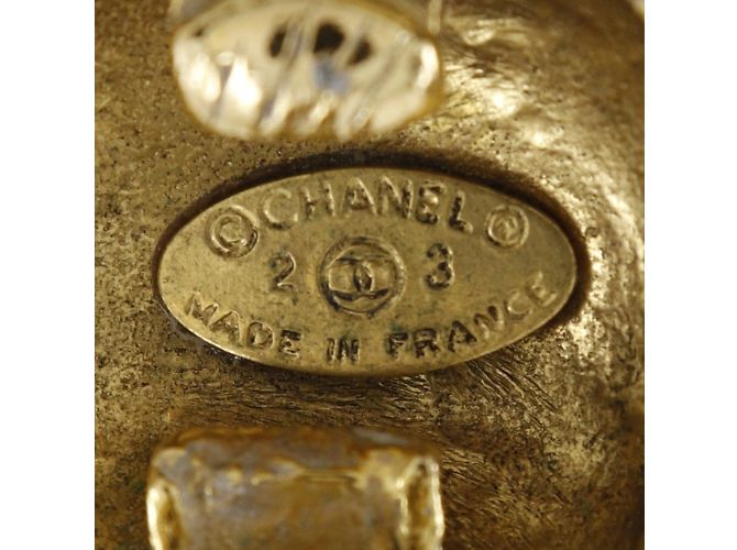 Orecchini a clip placcati in oro Chanel Coco Mark D'oro - vista 7