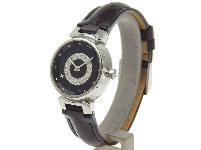 Louis Vuitton Tambour Uhr Disc Diamant Amarante Q121U - Ansicht 2