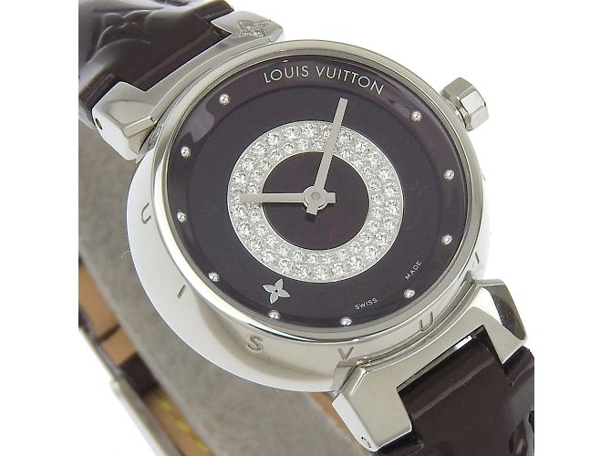 Louis Vuitton Tambour Uhr Disc Diamant Amarante Q121U - Ansicht 3