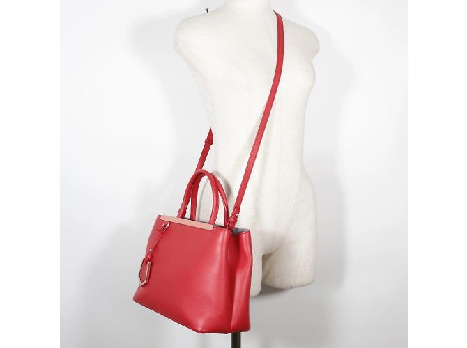Borsa Fendi Petite a Jules Rosso - vista 16