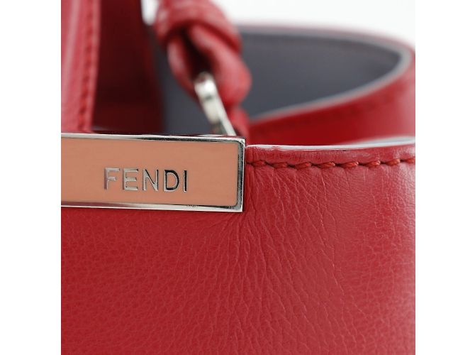 Borsa Fendi Petite a Jules Rosso - vista 7