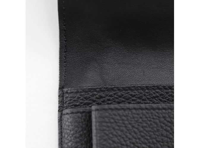 Hermès Hermes Dogon GM Langbörse aus schwarzem Togo-Leder - Ansicht 14