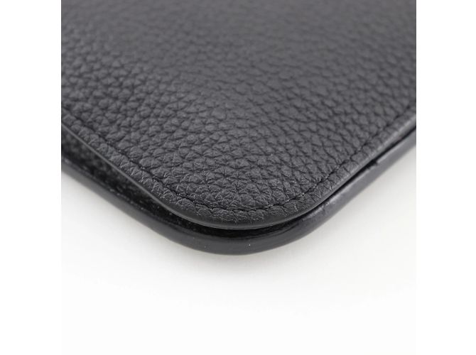 Hermès Hermes Dogon GM Langbörse aus schwarzem Togo-Leder - Ansicht 4