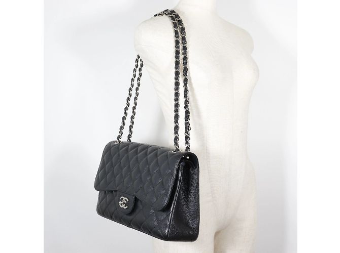 Chanel Deca Matelassé 30 Schultertasche Schwarz - Ansicht 12