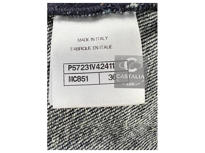 Chanel Jeans bordados Coco Gabrielle 36 FR Azul marino - vista 10