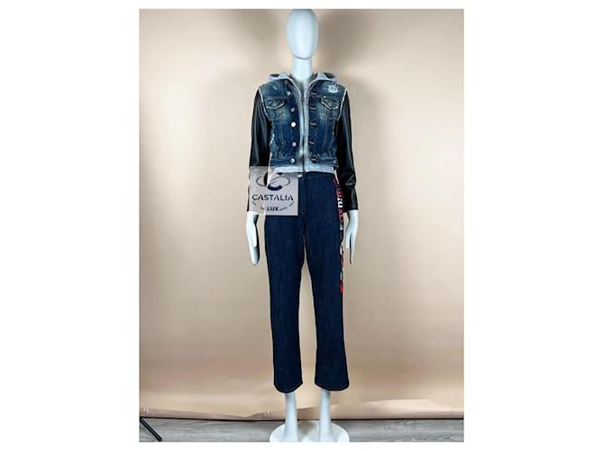 Chanel Jeans bordados Coco Gabrielle 36 FR Azul marino - vista 2
