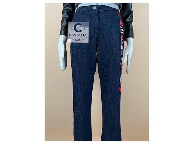 Chanel Jeans bordados Coco Gabrielle 36 FR Azul marino - vista 5
