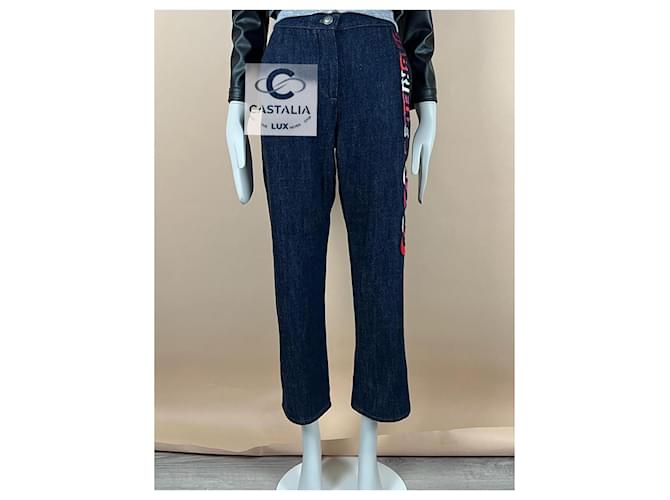 Chanel Jeans bordados Coco Gabrielle 36 FR Azul marino - vista 6