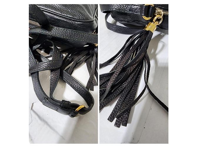 Borsa a tracolla Gucci Soho Disco Nera Nero - vista 6