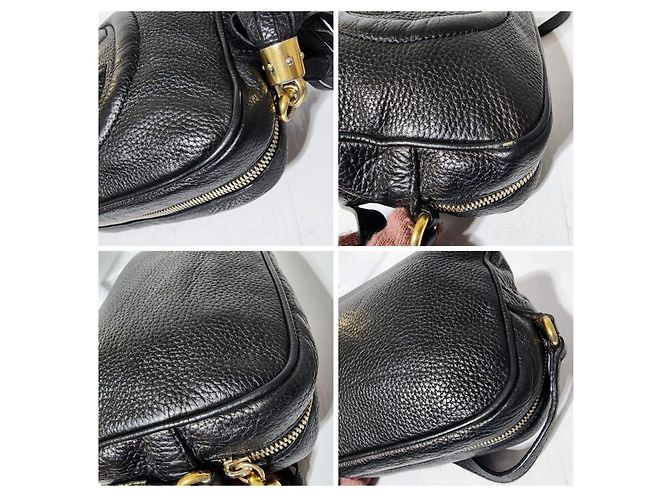 Borsa a tracolla Gucci Soho Disco Nera Nero - vista 7