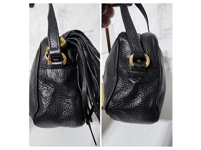 Borsa a tracolla Gucci Soho Disco Nera Nero - vista 8