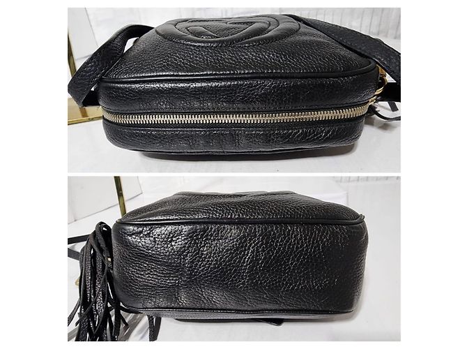Borsa a tracolla Gucci Soho Disco Nera Nero - vista 9