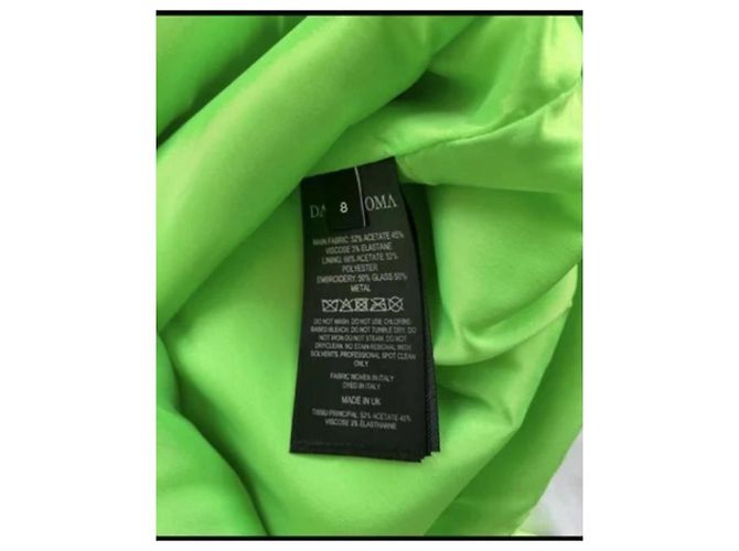 Autre Marque David Koma Kleid aus grüner Viskose - Ansicht 7