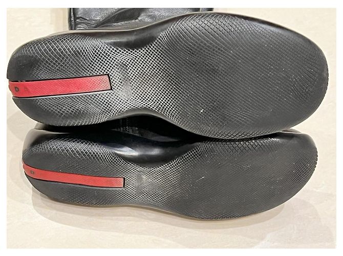 Botas Prada de couro preto - vista 10