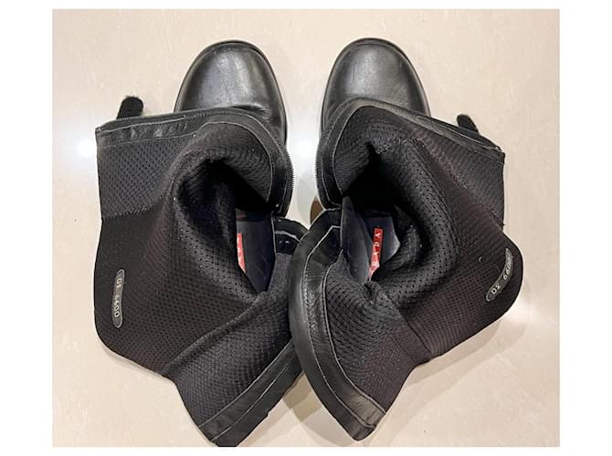 Botas Prada de couro preto - vista 4