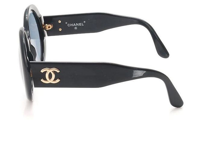 Occhiali da sole Chanel Neri Oro Plastica Nero D'oro - vista 7