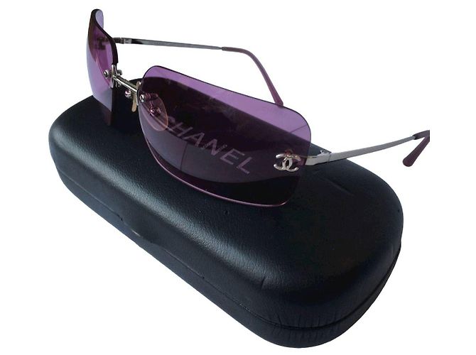 Occhiali da sole Chanel CC Logo Viola Rosa 4017 Porpora - vista 10