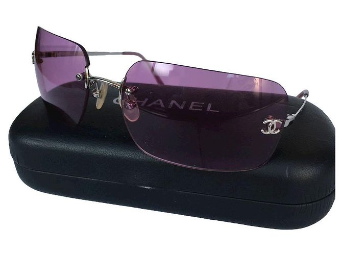 Occhiali da sole Chanel CC Logo Viola Rosa 4017 Porpora - vista 2