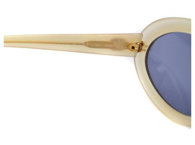 Gafas de sol Chanel Kurt Cobain Crema Oro Logo CC Dorado Crudo - vista 5