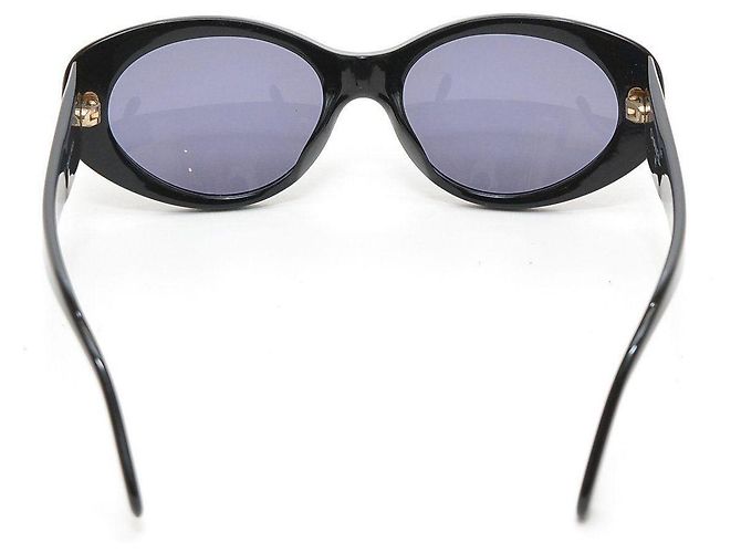Occhiali da sole Chanel CC Logo Neri Oro Nero D'oro - vista 4