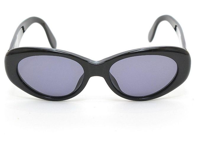 Occhiali da sole Chanel CC Logo Neri Oro Nero D'oro - vista 6