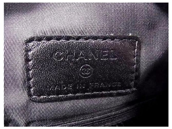 Borsa da viaggio Chanel Sport in nylon nero e verde scuro - vista 10