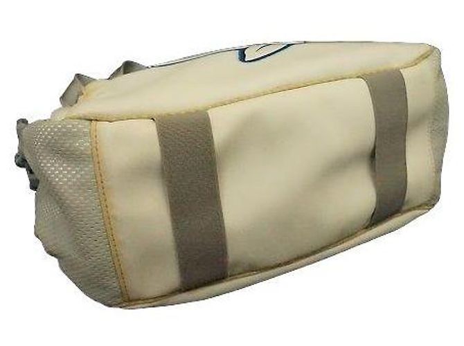 Borsa Tote Chanel Sport Bianca e Blu in Nylon Bianco - vista 8
