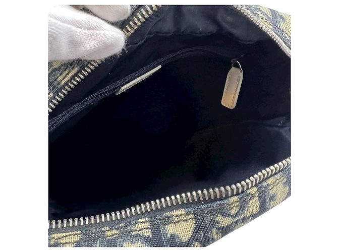 Borsa a tracolla Christian Dior Monogramma Bianca Blu Bianco - vista 9