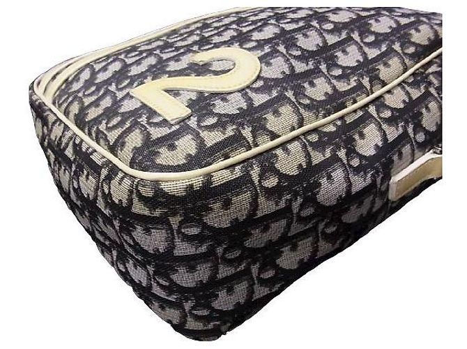 Borsa a tracolla Christian Dior Monogramma Blu Bianca Bianco - vista 5