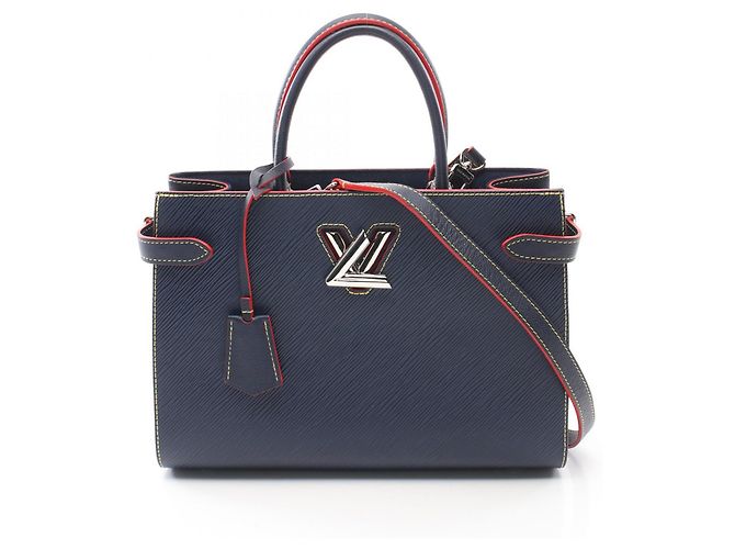 Borsa Tote Twist di Louis Vuitton Rosso Blu Blu navy - vista 2