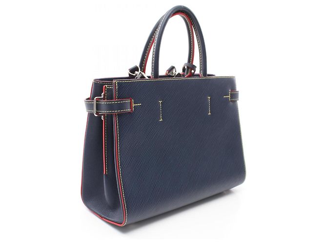 Borsa Tote Twist di Louis Vuitton Rosso Blu Blu navy - vista 3