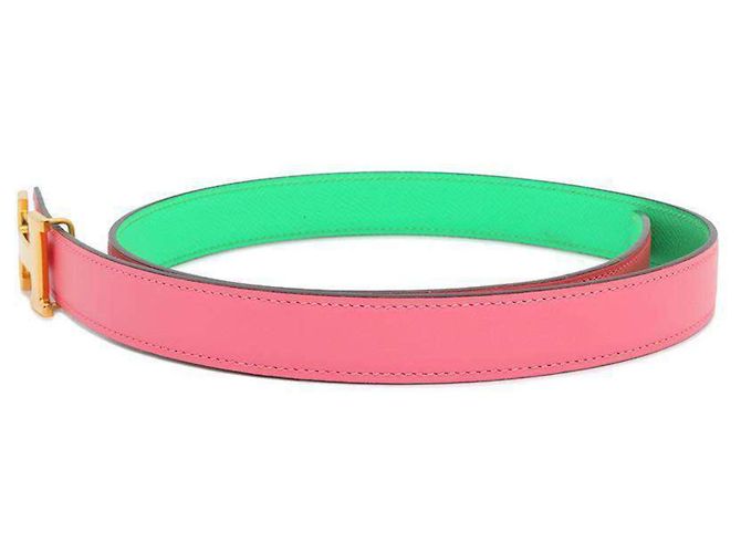 Hermès Hermes Constance Reversible Belt Pink - view 2
