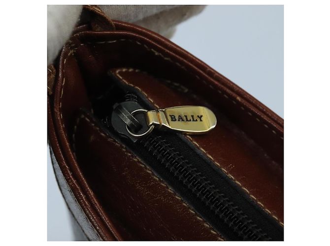 BALLY Borsa a Spalla in Pelle Nera e Oro Auth ti2413 Nero D'oro - vista 10