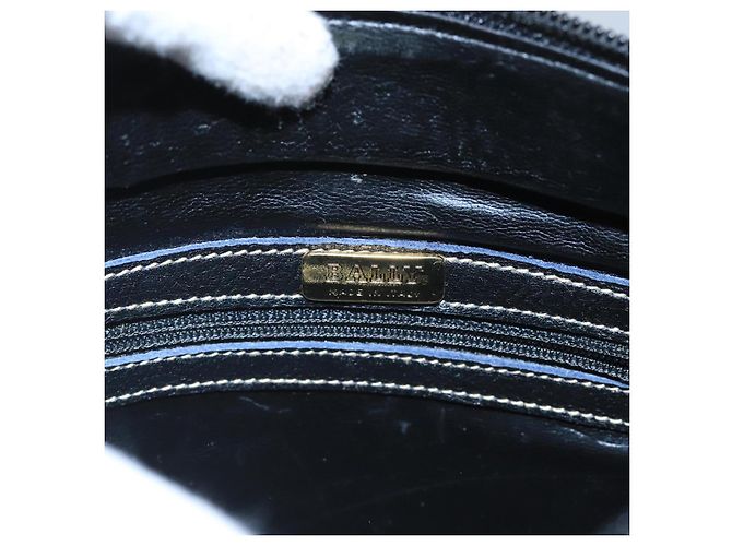BALLY Borsa a Spalla in Pelle Nera e Oro Auth ti2413 Nero D'oro - vista 18