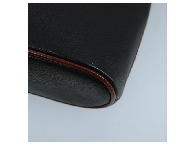 BALLY Borsa a Spalla in Pelle Nera e Oro Auth ti2413 Nero D'oro - vista 9