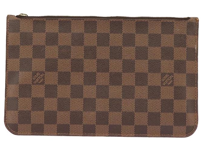 LOUIS VUITTON Poche Accessoire Damier Ebene Neverfull MM LV Auth 102148 - vue 13