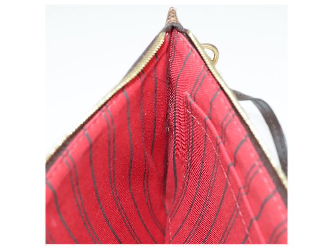 LOUIS VUITTON Poche Accessoire Damier Ebene Neverfull MM LV Auth 102148 - vue 19